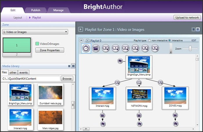 BrightAuthor Interactive