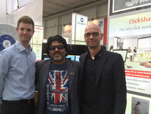 Prominent visitors on the COMM-TEC booth at CeBIT