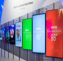 Vestel digital signage and touch display solutions in the COMM-TEC portfolio