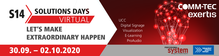 Virtual S14 Solutions Days: from 30.09. to 02.10.2020 at COMM-TEC 